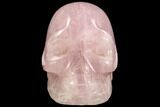 Polished Rose Quartz Crystal Skull #108355-1